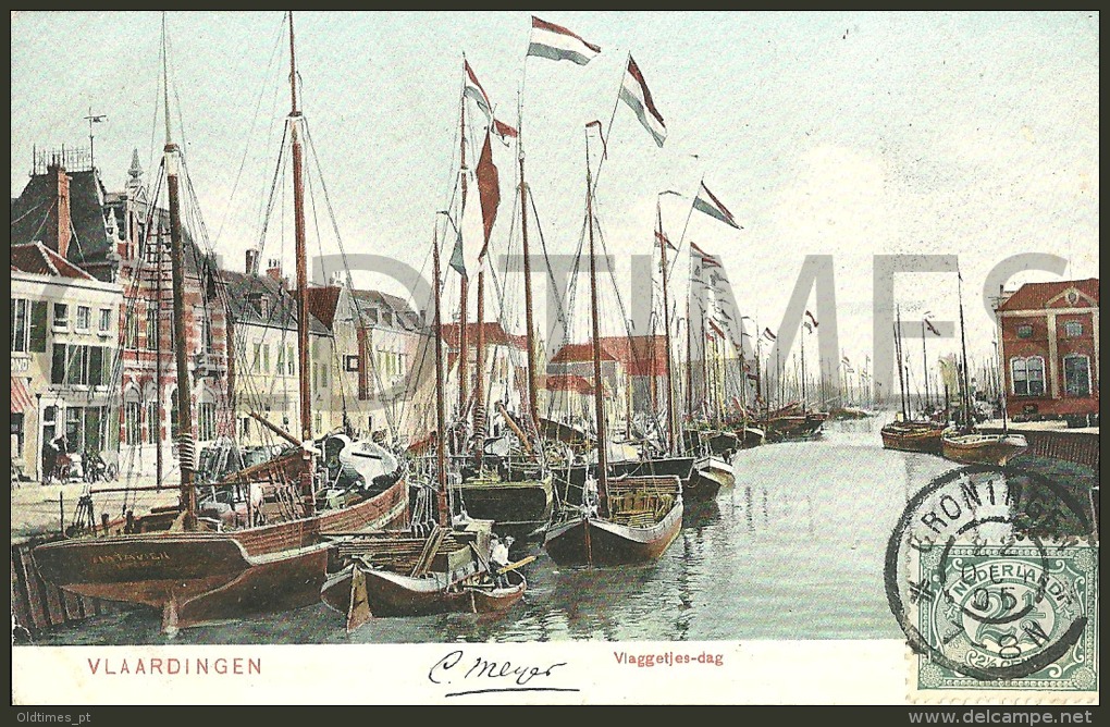 NETHERLANDS - VLAARDINGEN - VLAGGETJES-DAG - 1905 PC. - Vlaardingen