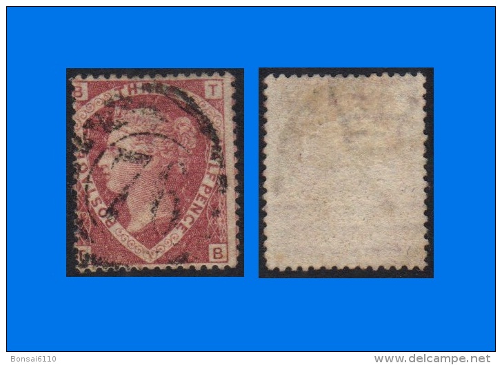 GB 1870-0009, SG52 1 1/2d Lake-Red Plate 3 Lettered B-T, Used - Used Stamps