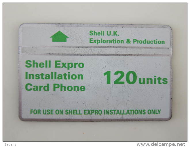 Shell Expro Installation Card Phone,120 Units,used Not In Very Fine Condition - Boorplatformen