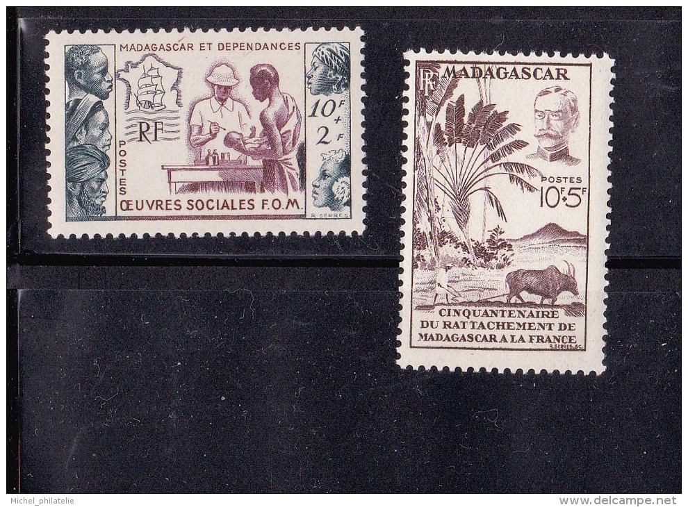 Madagascar N° 319-320** Sans Charniére - Unused Stamps