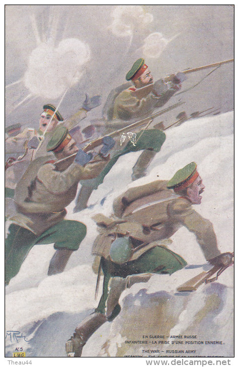 ¤¤  -   Carte Russe  -  En Guerre  -  Armée Russe  -  Infanterie  -  Illustrateur   -  ¤¤ - Rusland