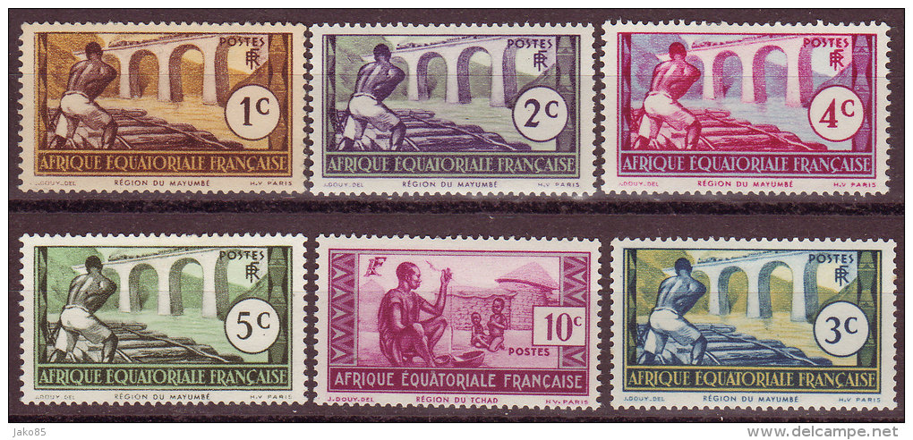 - A E F - 1937 - YT N° 33 / 37 + 77 - *  Et  Nsg - - Unused Stamps