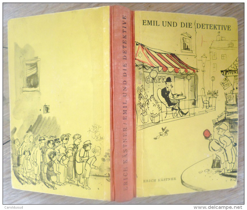 Livre Emil Und Die Detektive - Erich KASTNER - 1949 - BUCHERGILDE GUTENBERG ZURICH - Illustré Par WALTER TRIER - Erich Kaestner