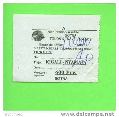 RWANDA - Sotra Tours Bus Ticket/Kigali To Nyamata - Mundo