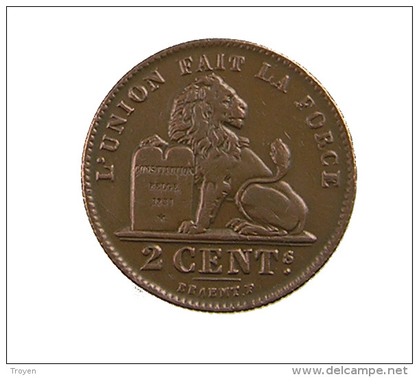 Belgique -  2 Cent. - 1912 - Cuivre - TTB - 2 Cent