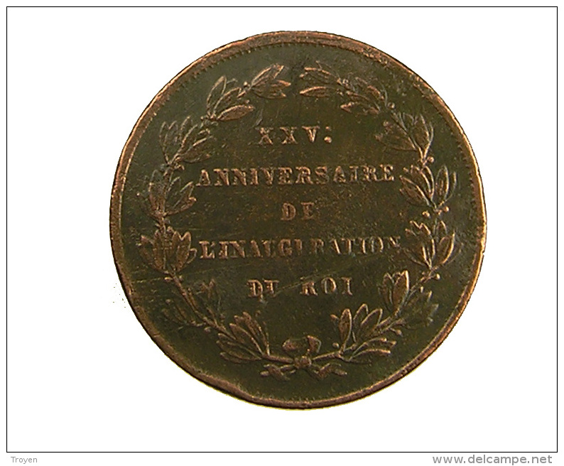 Belgique -  5 Cent. - 1856 - 25è Anniversaire Inauguration Du Roi - Cuivre - TB - Royal / Of Nobility