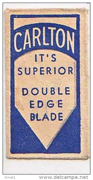 RAZOR BLADE RASIERKLINGE CARLTON  IT'S SUPERIOR DOUBLE EDGE BLEDE  Nicht Ohne Rasierer Gefüllt - Rasierklingen