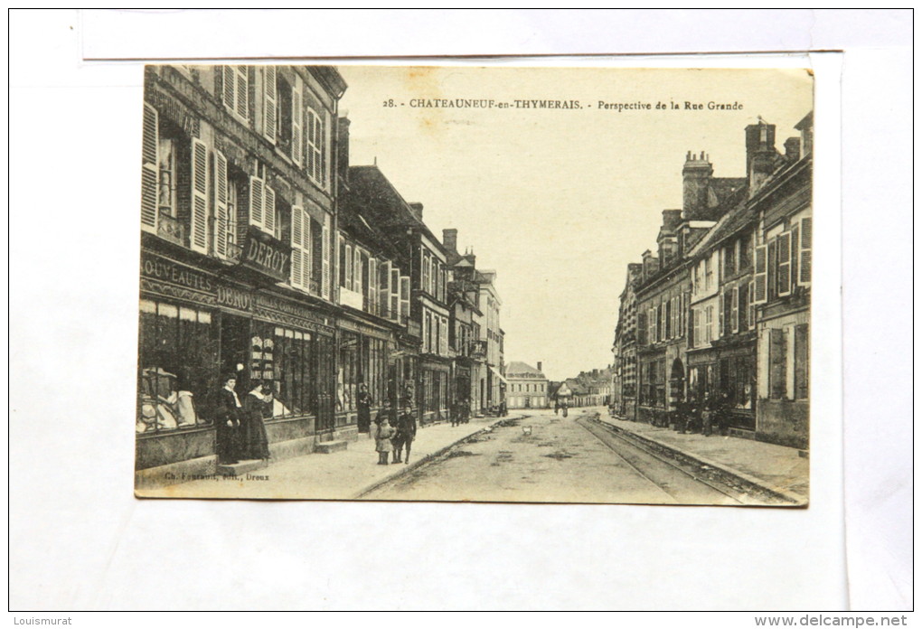 28 - Chateauneuf-en-Thymerais - Perspective De La Rue Grande - Châteauneuf