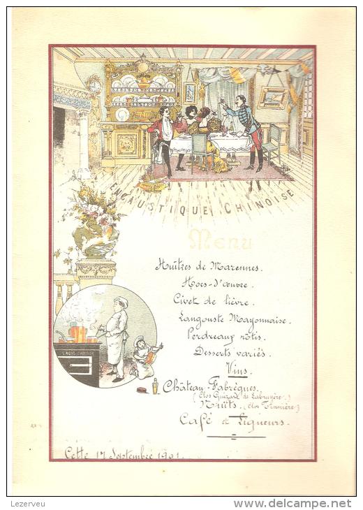 MENU AIR FRANCE PARIS NEW YORK ANNEES 80 DANS REPRODUCTION MENUS ANCIEN BIBLIOTHEQUE FORNEY - Menus