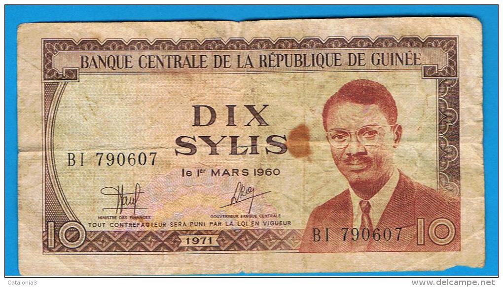 GUINEA - 10 Sils 1971  P-16 - Guinea