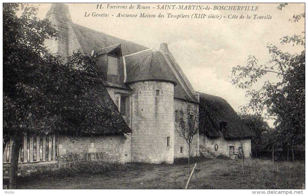 St Martin De Boscherville Maison Des Templiers Coté De La Tourelle   TBE - Saint-Martin-de-Boscherville