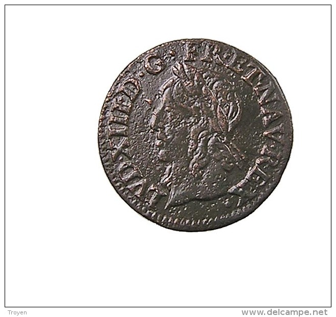 France -  LOUIS XIII - Double Tournois - 1643 A   -  TB+ - Autres & Non Classés