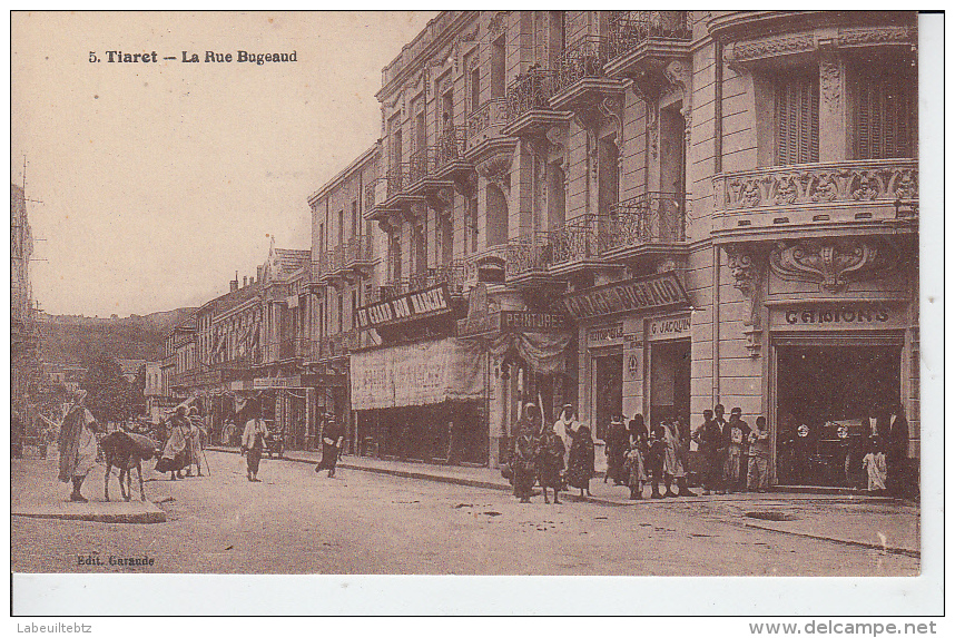 TIARET - Rue Bugeaud - Tiaret