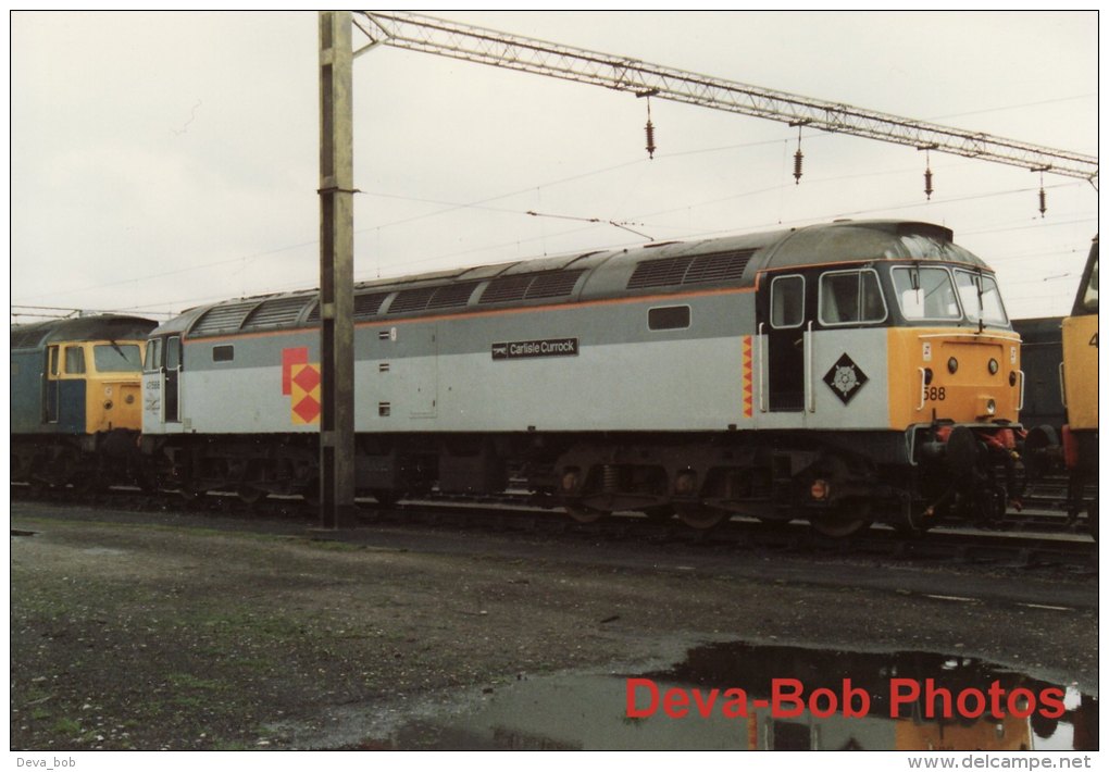 Railway Photos BR Class 47 47588 BESCOT TMD 1988 Carlisle Currock 47/4 Loco - Trains