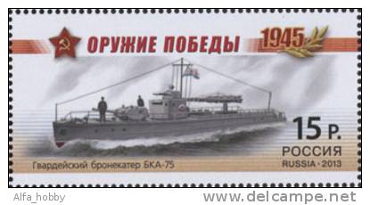 Russia, 2013, Military Ships Of The Victory, Navy, 4 Stamps - Nuevos