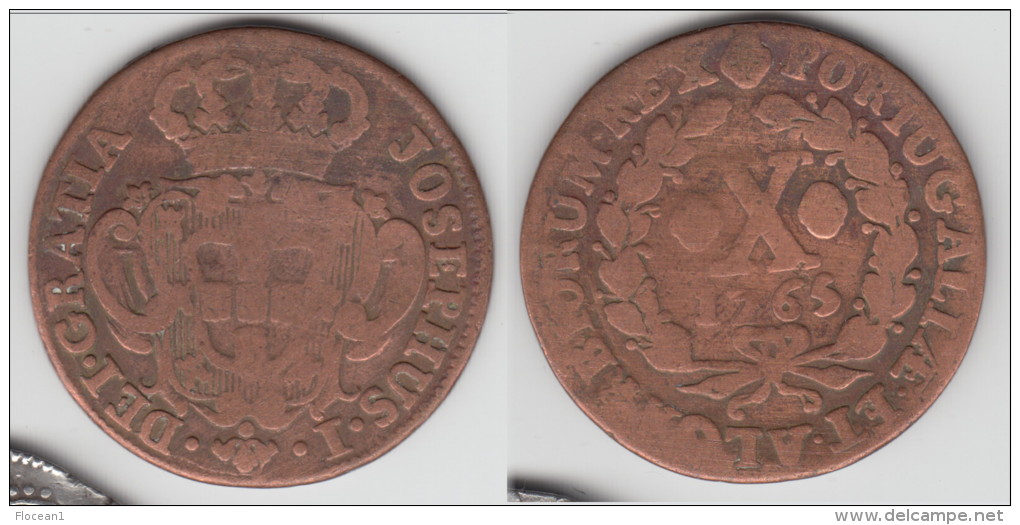 PORTUGAL ****  10 REIS 1765 - X REIS 1765 JOSEPHUS I **** EN ACHAT IMMEDIAT !!! - Portugal