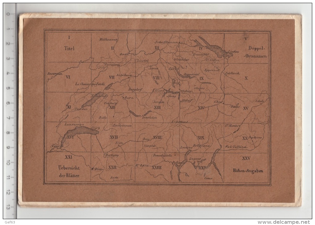 Topographische Karte Der Schweiz - Wallenstadt 1922 - Cartes Topographiques