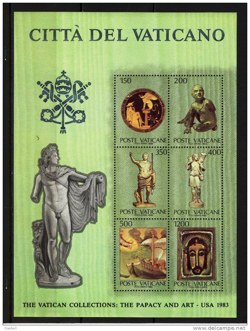 SCV59) VATICANO 1983 - ARTE VATICANA IN USA - FOGLIETTO N°7 MNH - Blocs & Feuillets