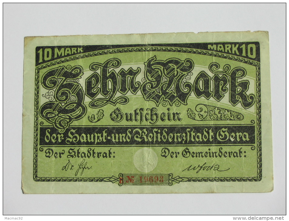 10 Zehn  Mark  - 1919  - Germany  - Allemagne -. - Sonstige & Ohne Zuordnung