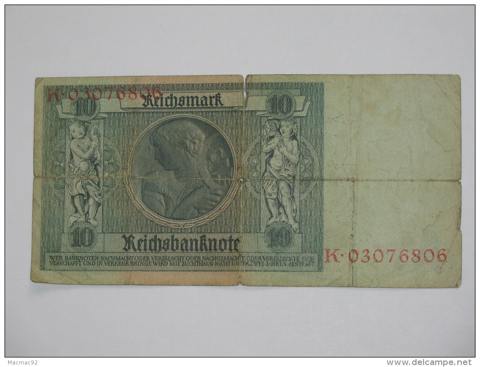 10 Zehn  ReischMark  - Berlin 1924  - Germany  - Allemagne -. - 10 Mark