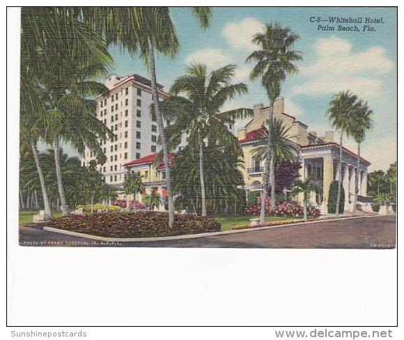 Florida Palm Beach Whitehall Hotel 1956 - Palm Beach