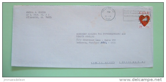 USA 1994 Cover From Tulsa - Flowers Roses Love Dove / Collect Stamps Slogan - Covers & Documents