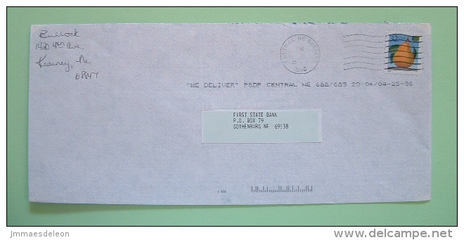 USA 1996 Cover From Central NE - Fruit Pear - Storia Postale