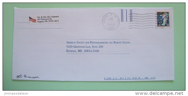 USA 1997 Cover From Eugene OR  - Christmas Midnight Angel, Geography Destinatary - Storia Postale