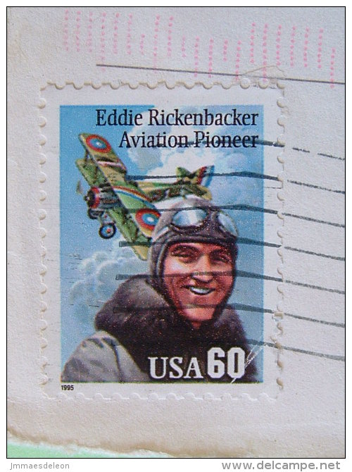 USA 1997 Cover To England  - Plane Eddie Rickenbacker Aviation Pioneer - History Dept. Univ. - Covers & Documents