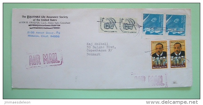 USA 1998 Cover  To Denmark - Feather - Martin Luther King - Robert Kennedy - Lettres & Documents