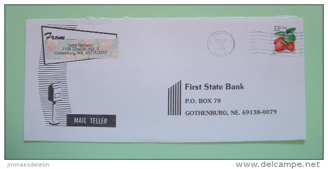 USA 1999 Cover From Nebraska - Fruit Strawberries - Covers & Documents