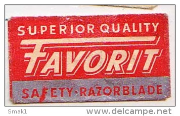 RAZOR BLADE RASIERKLINGE FAVORIT SUPERIOR QUALITY  SAFETY- RAZOR BLADE  Nicht Ohne Rasierer Gefüllt - Lames De Rasoir