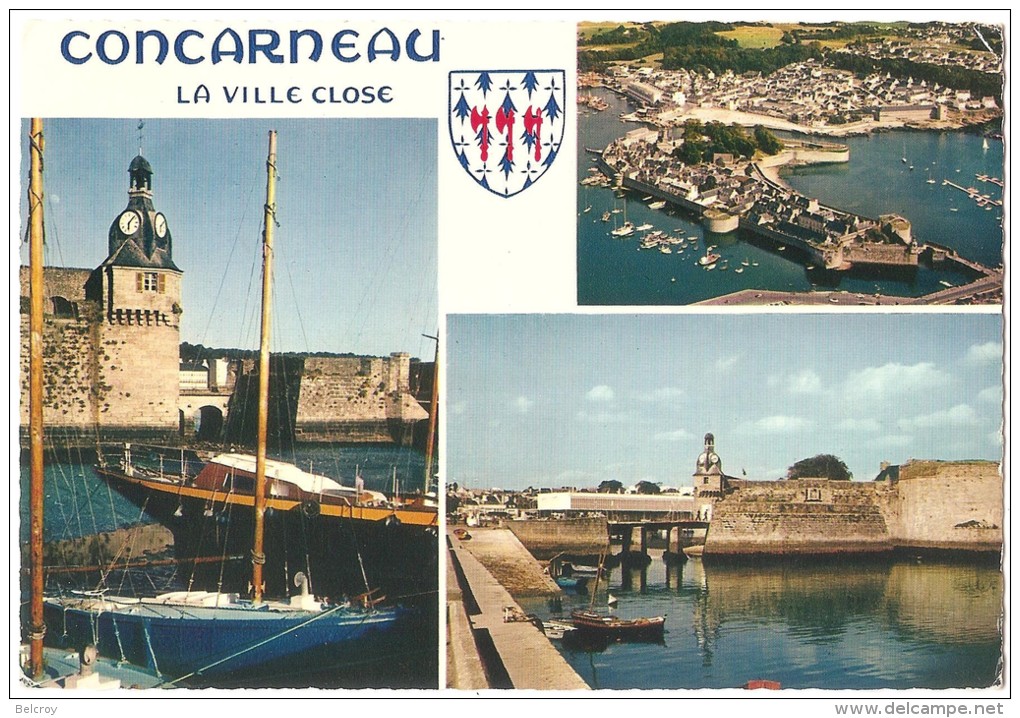 Dépt 29 - CONCARNEAU - Multi-vues (3 Vues) - La Ville Close - (CPSM 10 X 15 Cm) - Concarneau