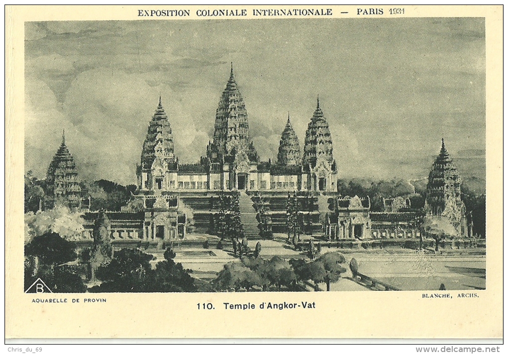 Exposition Coloniale Internationale Paris 1931 Temple D Angkor Vat - Exhibitions