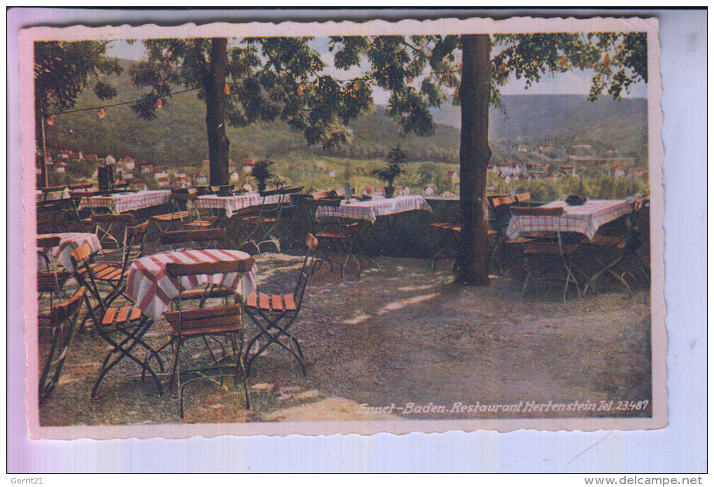 CH 5408 ENNETBADEN, Restaurant Hertenstein, 1956 - Ennetbaden