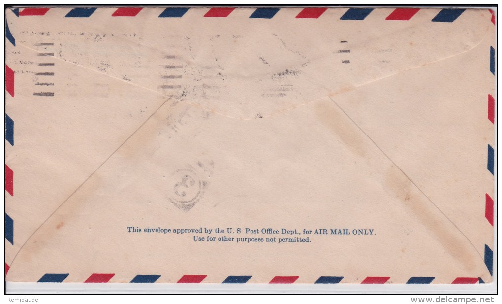 USA -1933  - POSTE AERIENNE - ENVELOPPE AIRMAIL De MIAMI (FLORIDE) - COMMEMORATING 5°ANNUAL MIAMI ALL-AMERICAN-AIR-RACES - 1c. 1918-1940 Storia Postale