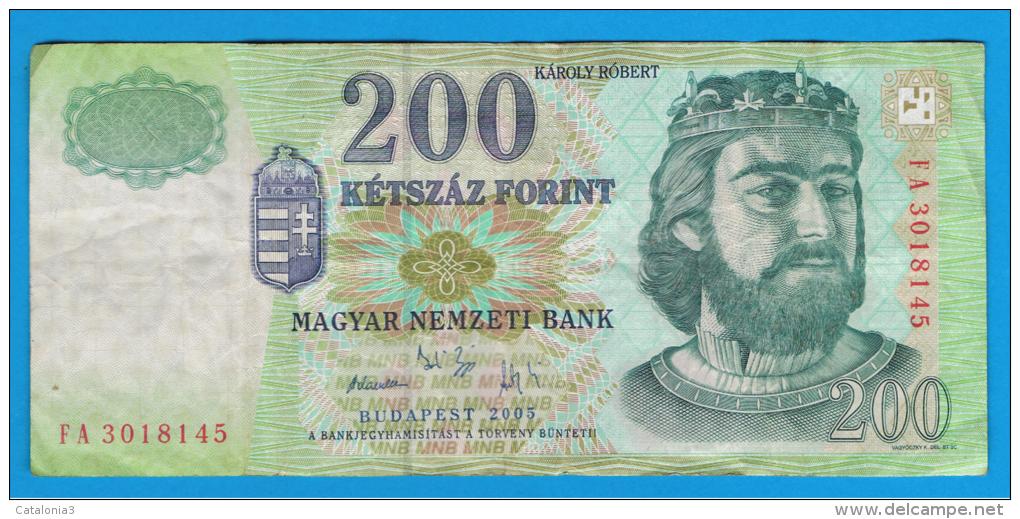 HUNGRIA - HUNGARY -  200 Forint 2005  P-187 - Hongrie