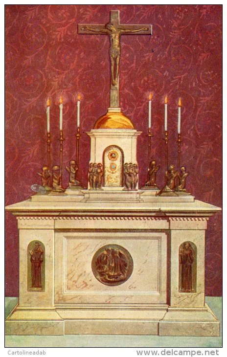 [DC8828] SOFIA - ISTITUTO ITALO ORIENTALE - L'ALTARE DELLA CAPPELLA - SCULTORE CLAUDIO BOTTA - Viaggiata - Old Postcard - Bulgaria