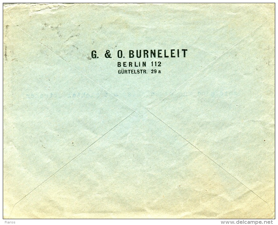 Germany- Cover Posted From Charlottenburg [canc. 9.1.1923] To Hamburg - Andere & Zonder Classificatie