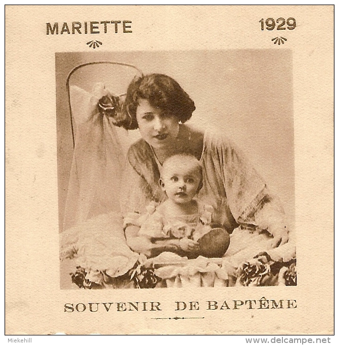 JEMEPPE SUR SAMBRE-SOUVENIR DE BAPTEME Mariette MISSON- - Nacimiento & Bautizo