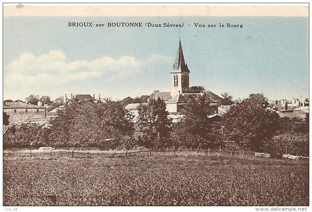 Deux-Sèvres- Brioux-sur-Boutonne -Vue Sur Le Bourg. - Brioux Sur Boutonne
