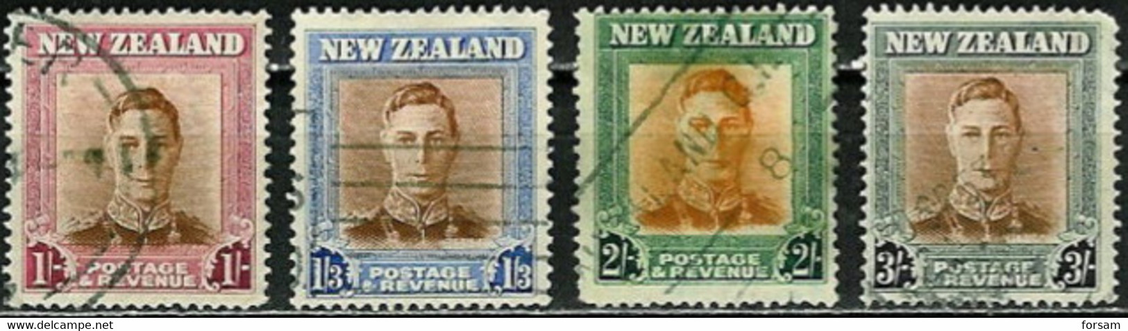 NEW ZEALAND..1947..Michel # 295-298...used. - Gebraucht