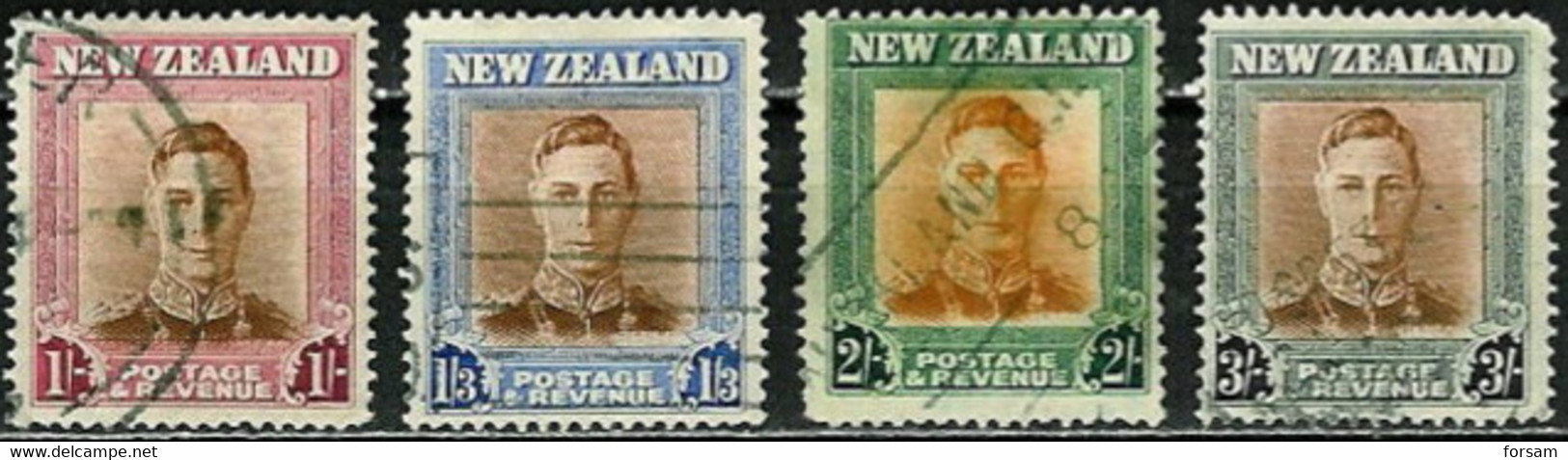 NEW ZEALAND..1947..Michel # 295-298...used. - Used Stamps