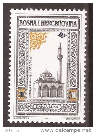 1997 X  82  BOSNA BOSNIA BOSNIEN ERZEGOVINA SARAJEVO   FESTA ISLAMICA BAIRAM MOSCHEA  NEVER HINGED - Moscheen Und Synagogen