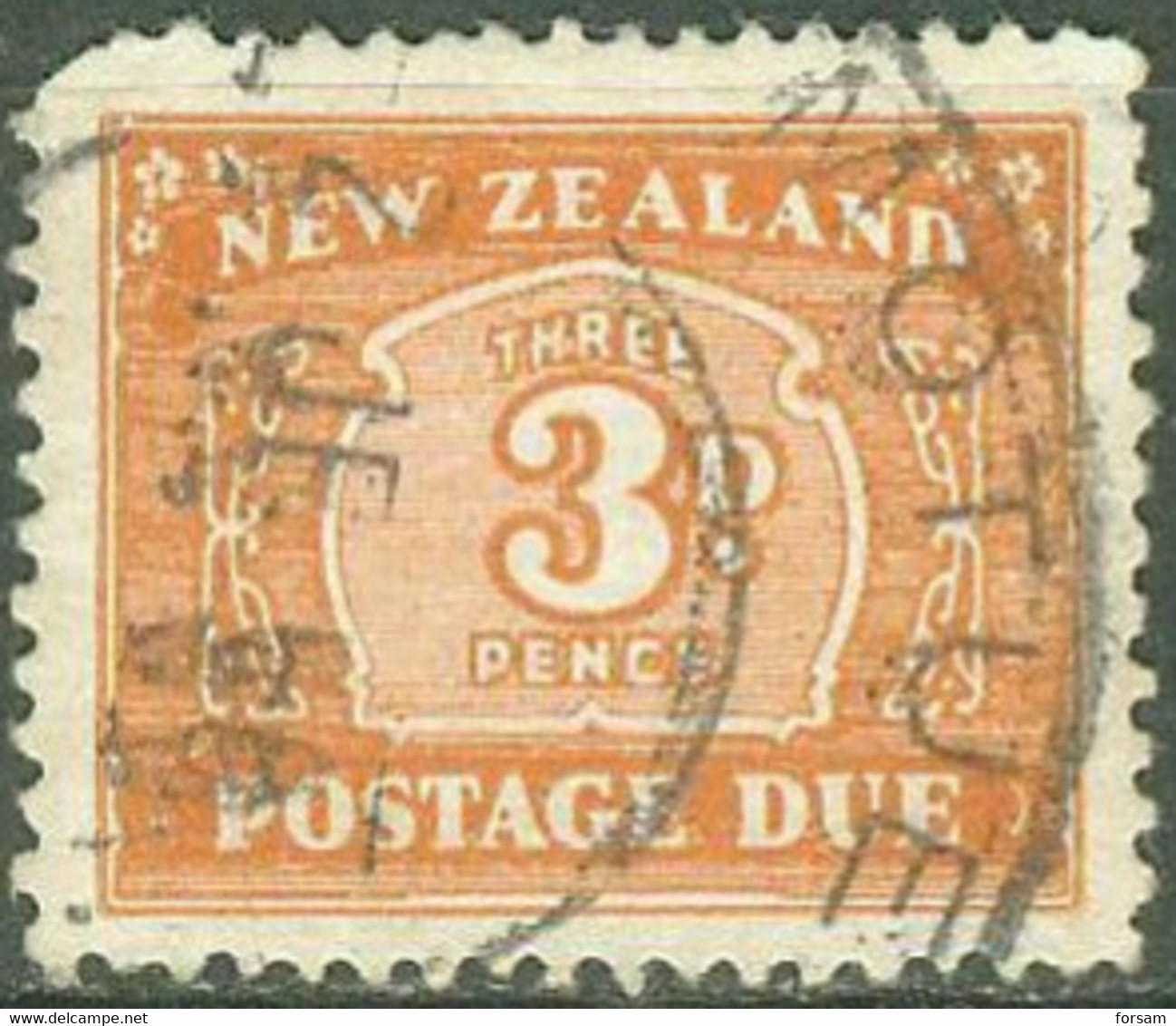 NEW ZEALAND..1945..Michel # 31...used...Postage Due...MiCV - 6.50 Euro. - Oblitérés