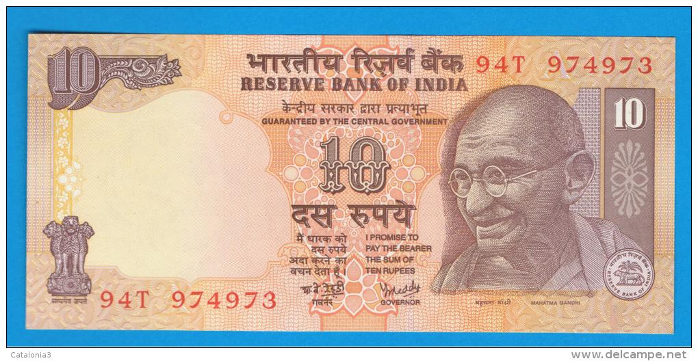 INDIA - 10 Rupias ND SC   P-89 GANDHI  Serie 94T - Inde