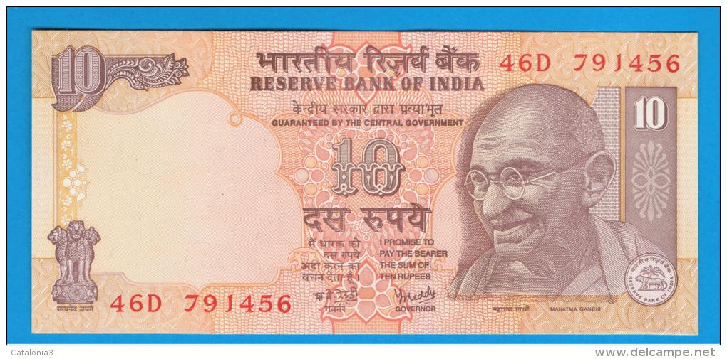 INDIA - 10 Rupias ND SC   P-89 GANDHI  Serie 46D - Indien