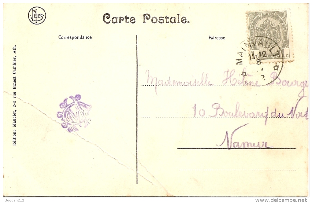 1900/1910 - ATH,La Rue Aux Gades,  Gute Zustand, 2 Scan - Ath
