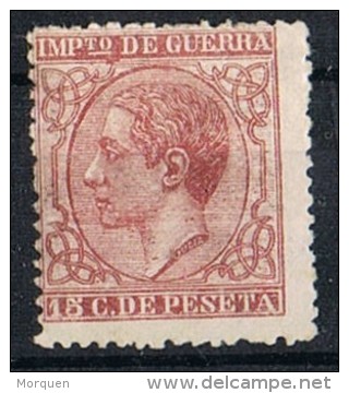Sello 15 Cts Alfonso XII 1877, Impuesto Guerra, Num 188 * - Impuestos De Guerra