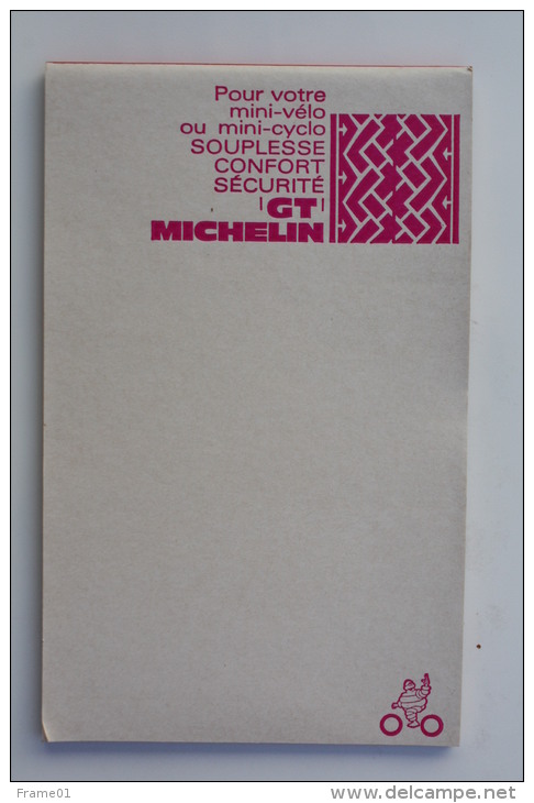 Carnet De Note Michelin - Pour Votre Mini Vélo Ou Mini Cycle - Soupless Confort Sécurité GT Michelin- 10x16cm - Advertising